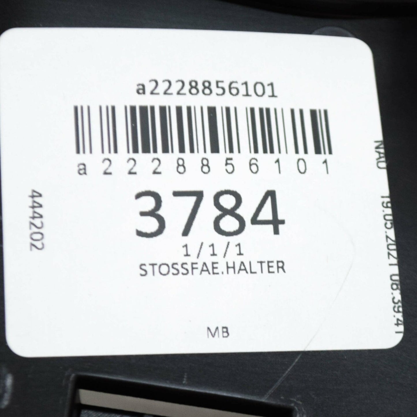 NEW MB S W222 AMG REAR BUMRPER RIGHT EXHAUST TIP BRACKET A2228856101 ORIGINAL