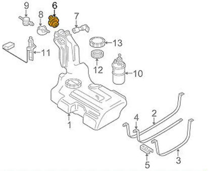 NEW AUDI A3 8PA FUEL TANK COVER CAP 8P0201550D