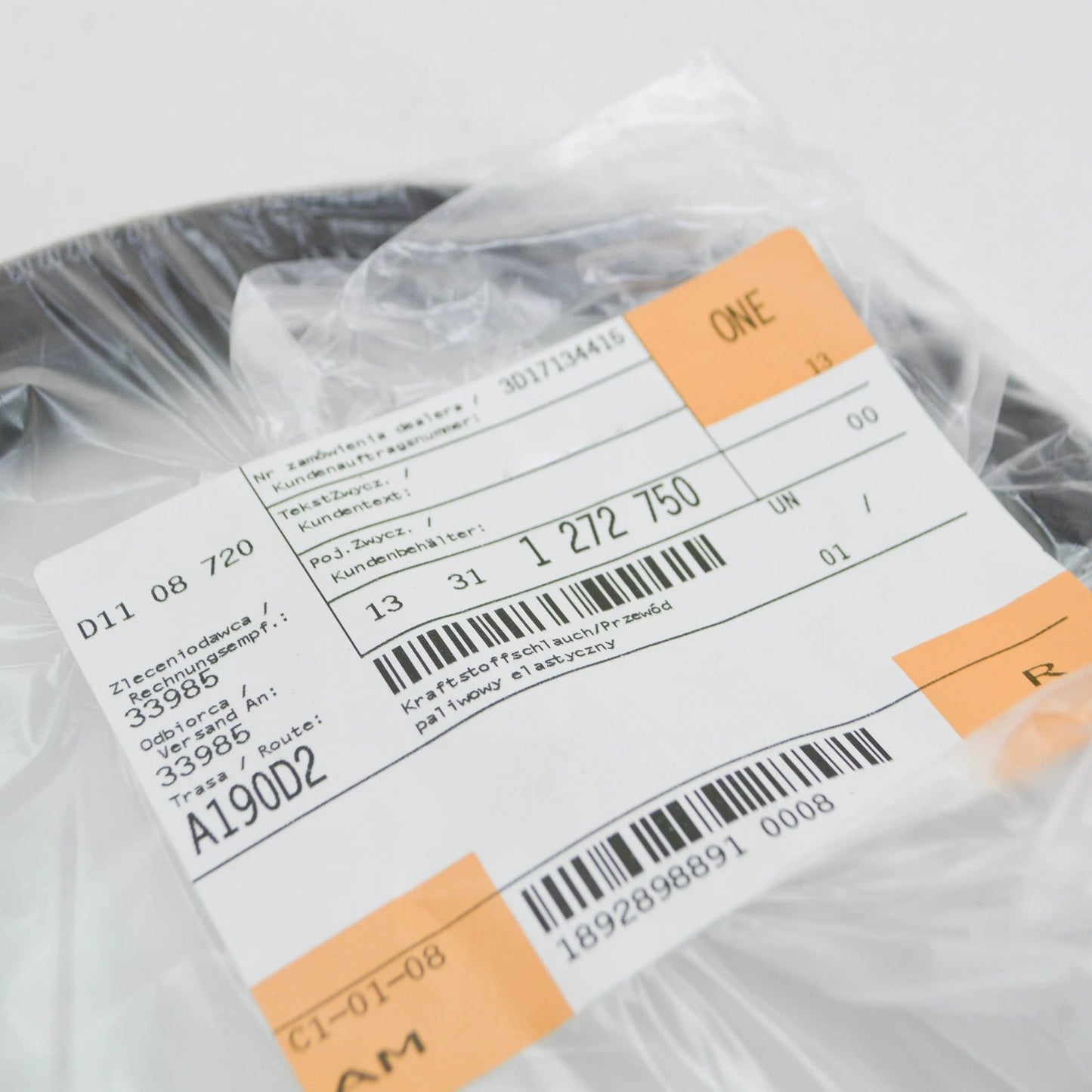 NEW BMW 3 COMPACT E36 FUEL HOSE 1272750 13311272750 ORIGINAL