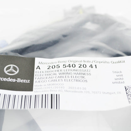 NEW MB C W205 FRONT BUMPER ELECTRICAL WIRING HARNESS A2055402041 ORIGINAL