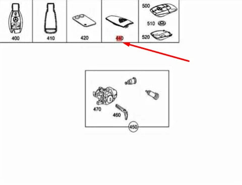 NEW MERCEDES-BENZ MAYBACH W240 BATTERY CAP KEY COVER A0007600400 ORIGINAL