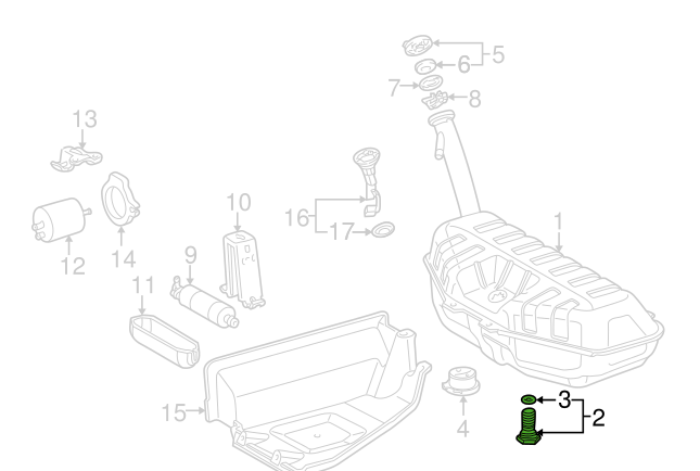 NEW MERCEDES BENZ E W124 FUEL TANK STRAINER A1114700686 ORIGINAL