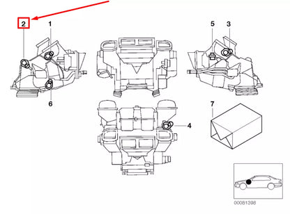 NEW BMW X5 E53 AIR CONDITIONER AIR FLOW VALVE MOTOR 64116935440 6935440 ORIGINAL