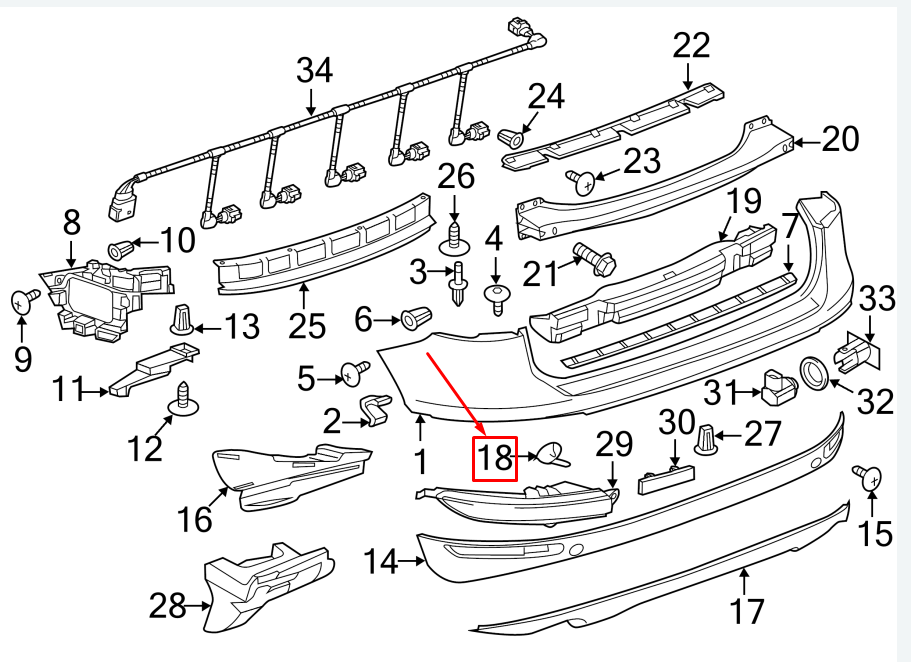 new vw touareg 7p rear right tow hook cover 7p6807450agru original