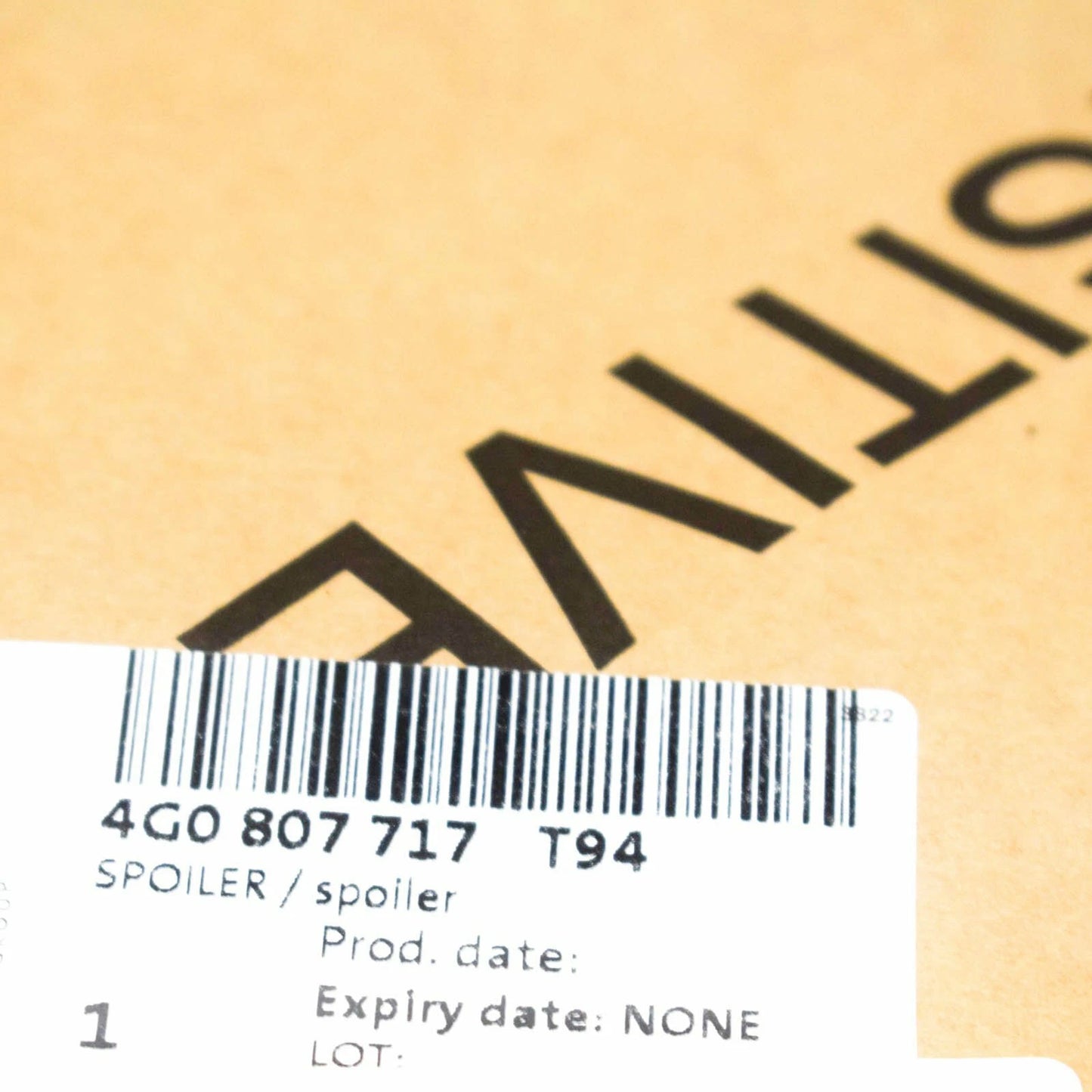 NEW AUDI A6 C7 FRONT BUMPER LOWER LIP 4G0807717T94 2015 ORIGINAL