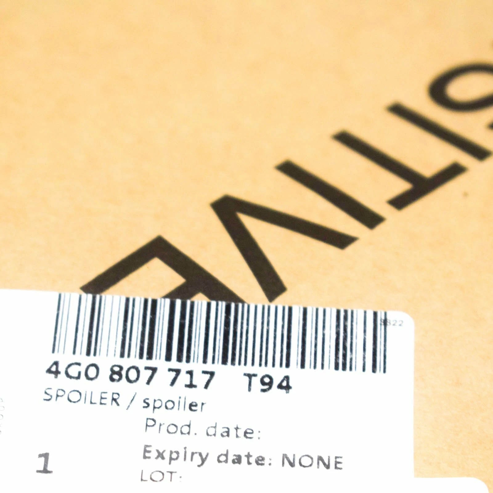 NEW AUDI A6 C7 FRONT BUMPER LOWER LIP 4G0807717T94 2015 ORIGINAL