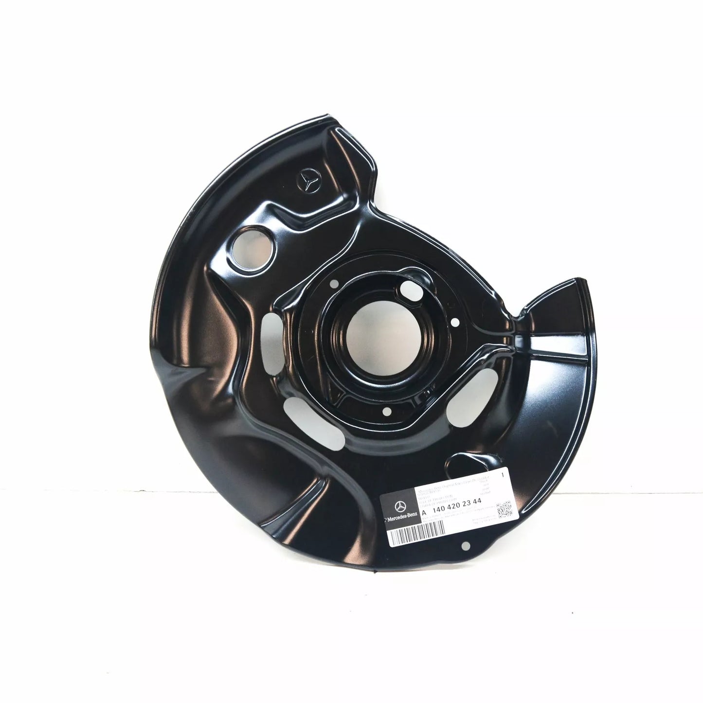 NEW MB S W140 FRONT RIGHT BRAKE DISC PROTECTION PLATE A1404202344 ORIGINAL