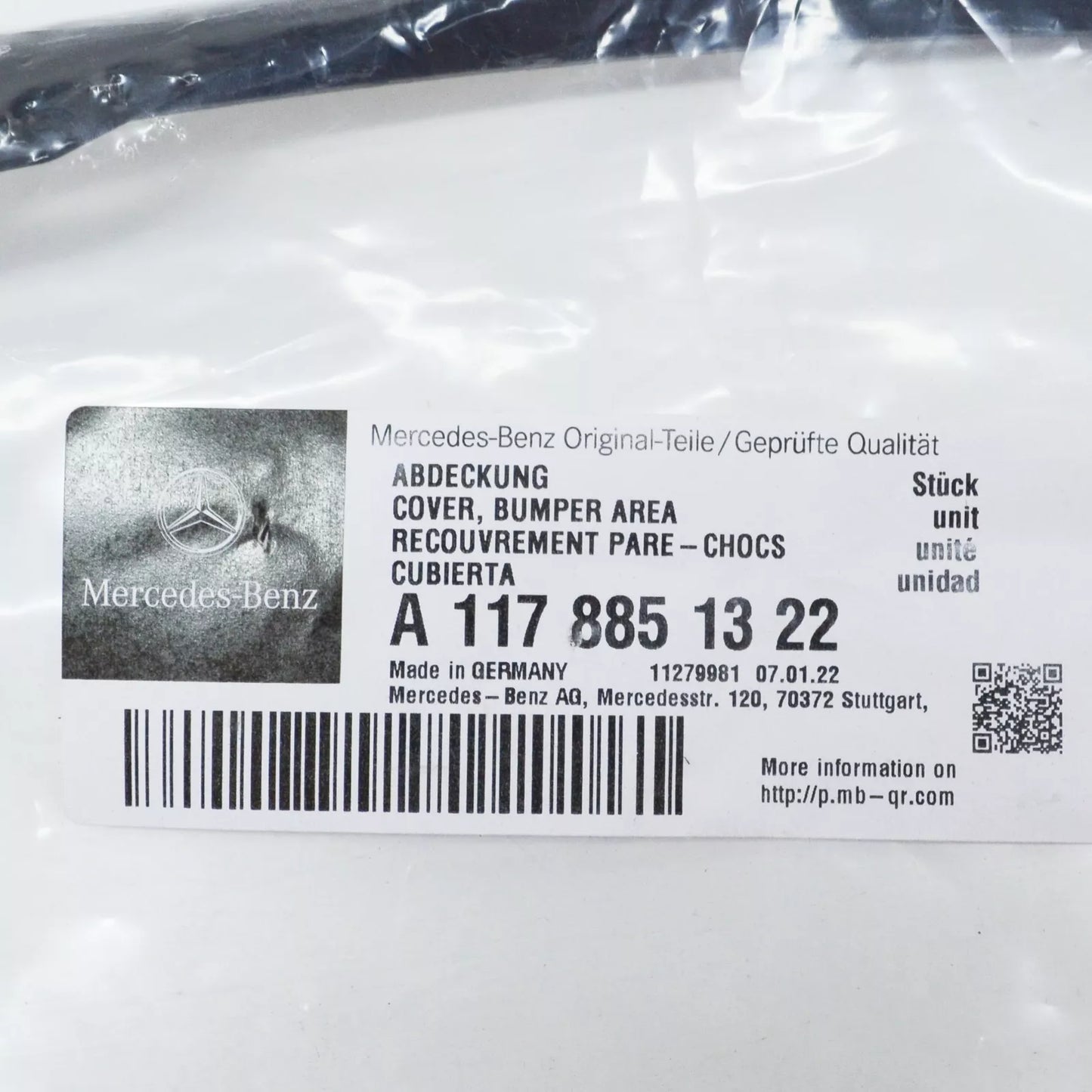 NEW MERCEDES-BENZ CLA COUPE C117 FRONT BUMPER LEFT TRIM A1178851322