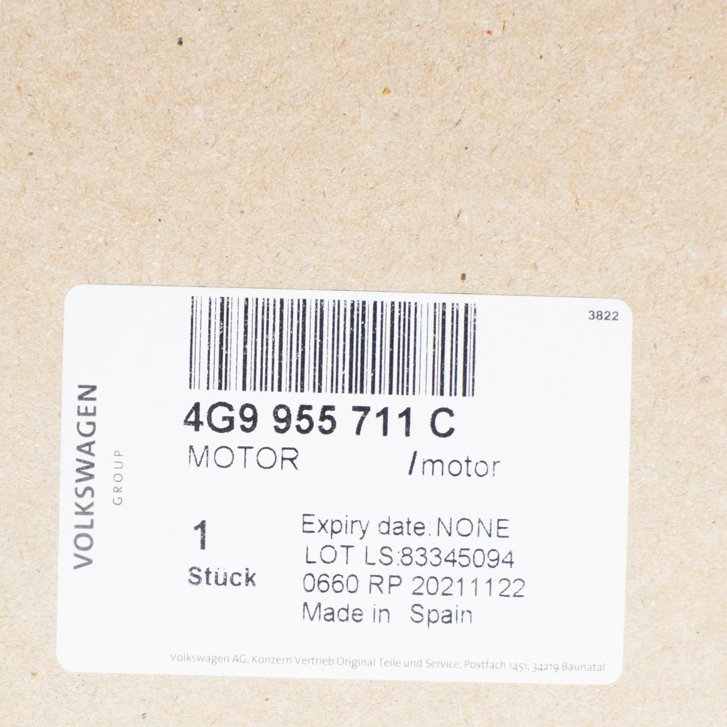 NEW AUDI A6 C7 TAILGATE WINDOW WIPER MOTOR 4G9955711C ORIGINAL