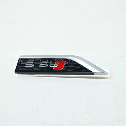 NEW AUDI RS5 8W6 FRONT LEFT FENDER WING EMBLEM BADGE 8W6853601DPUZ ORIGINAL