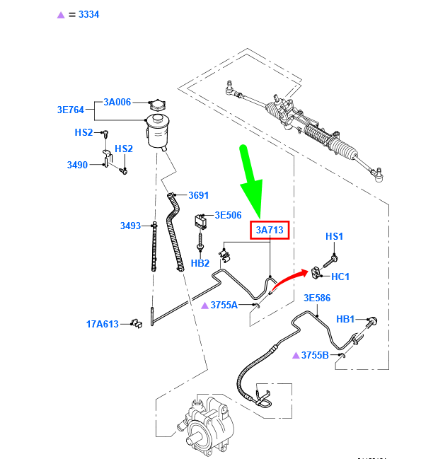 new ford transit mk3 steering system tube assy lhd 6c11-3a713-ce 1704634