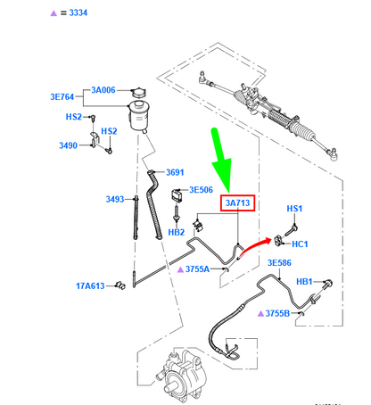 new ford transit mk3 steering system tube assy lhd 6c11-3a713-ce 1704634