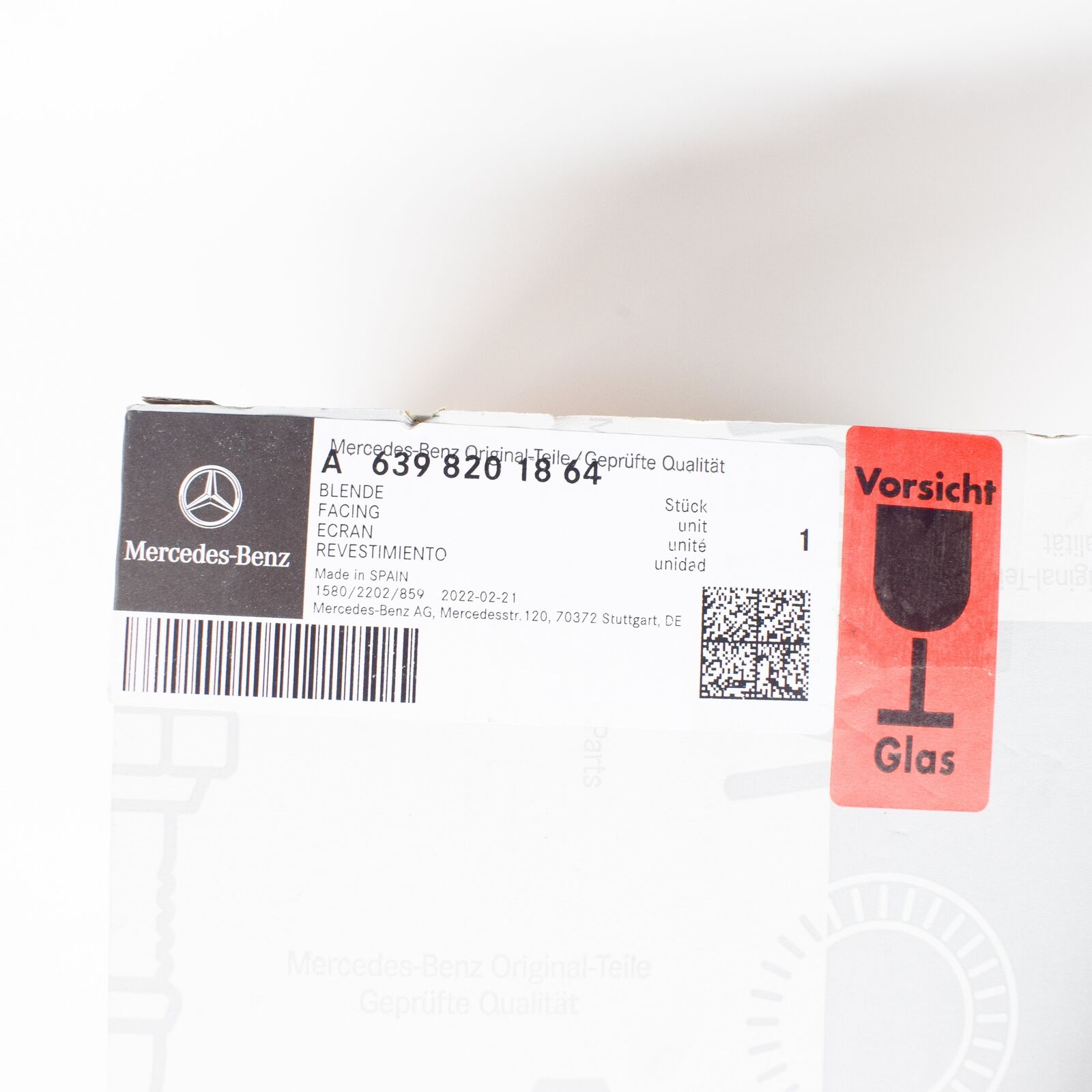 NEW MERCEDES-BENZ VITO W639 REAR LEFT TOP REFLECTOR A6398201864 ORIGINAL