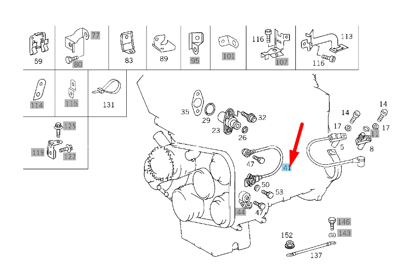NEW MERCEDES-BENZ C W204 KNOCK SENSOR A0031538028 ORIGINAL