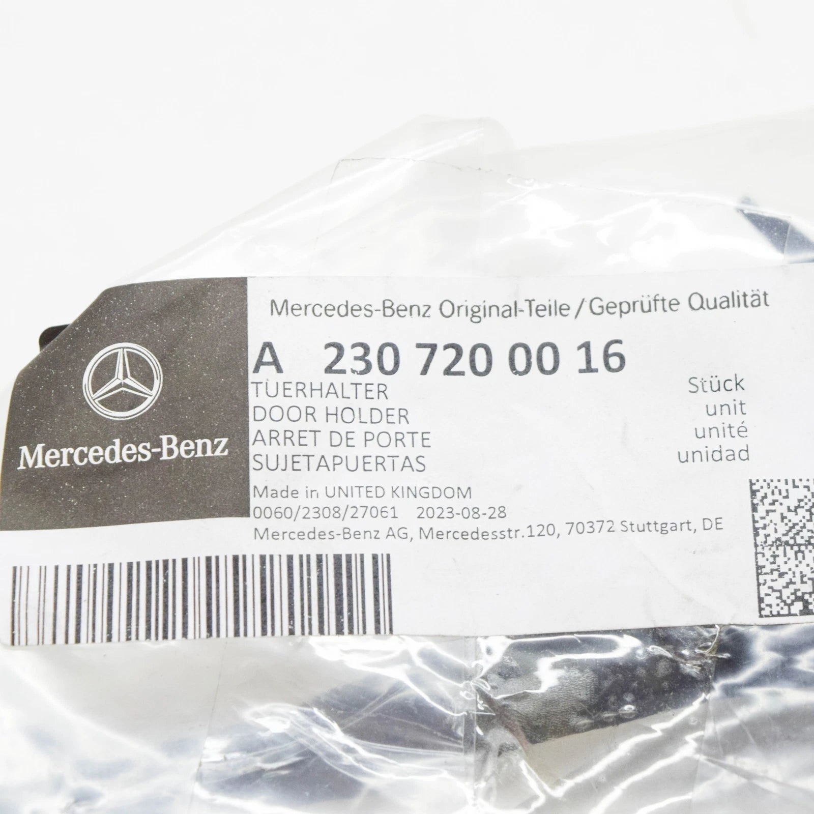 NEW MERCEDES-BENZ SL R230 FRONT DOOR CHECK A2307200016 ORIGINAL
