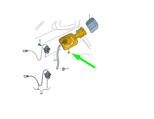 NEW AUDI A3 8V FUEL TANK FILLER FLAP INSERT 8V5809906B