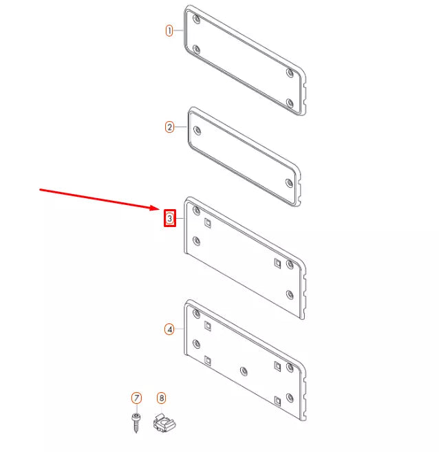 NEW AUDI A6 C7 FRONT LICENCE PLATE HOLDER 4G0807285ADT94