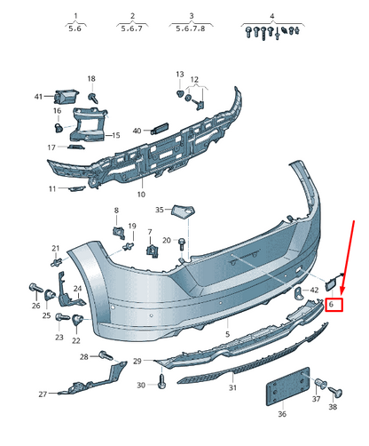 new audi tt fv rear bumper towing eye cover 8s0807441agru original