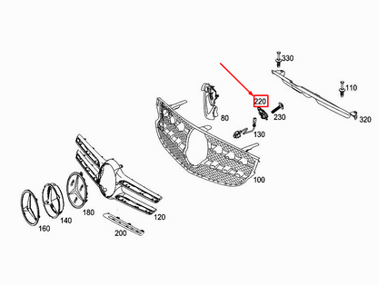 new mercedes-benz glc x253 front camera bracket a2538850101 original