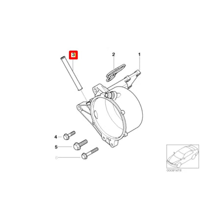 NEW BMW 7 E65 ALTERNATOR COOLANT PIPE HOSE TUBE 12311439988 735I PETROL ORIGINAL