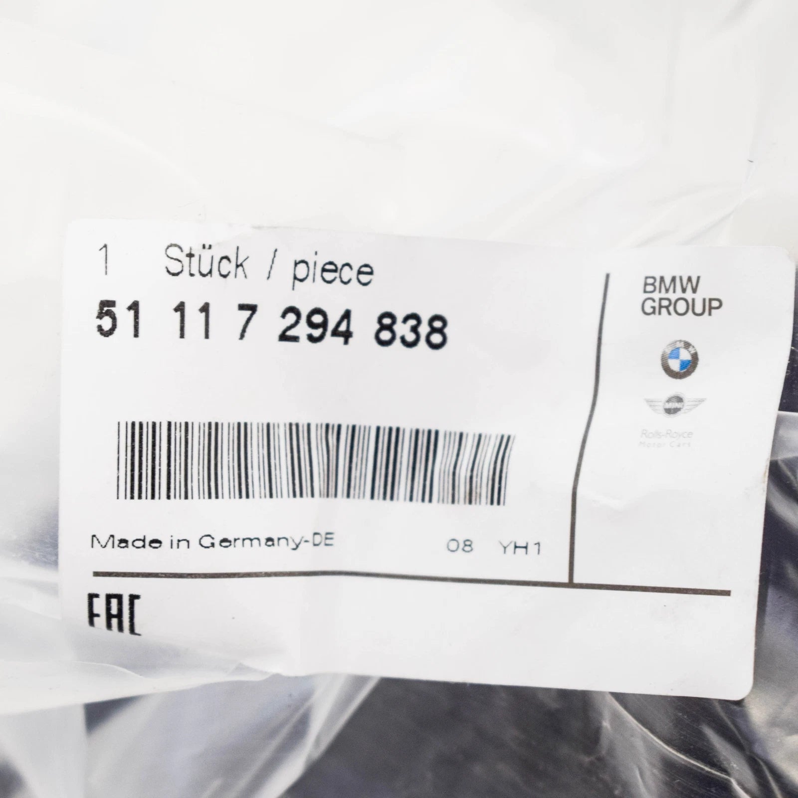 NEW BMW 4 F36 FRONT BUMPER CENTER AIR INTAKE TRIM SPORT 51117294838 2016