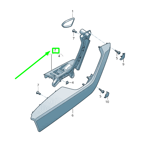 new volkswagen passat b8 3g front left door pull handle rhd 3g286717981u
