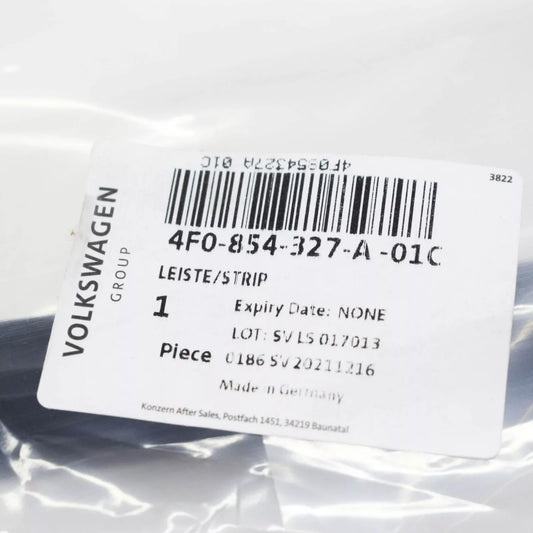 NEW AUDI A6 C6 FRONT WINDSHIELD LEFT WATER DEFLECTOR 4F0854327A01C ORIGINAL