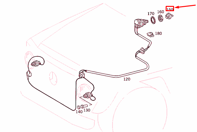 NEW MERCEDES-BENZ G W463 LIGHT RANGE ADJUSTER HANDLE A0009973577 ORIGINAL