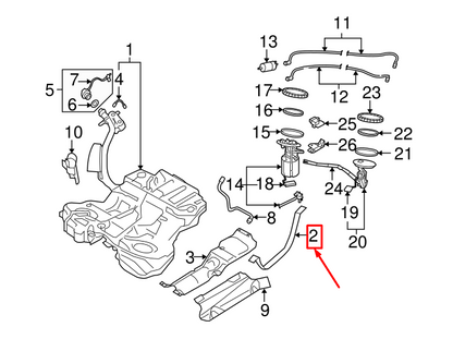 NEW AUDI A6 AVANT C6 RIGHT FUEL TANK MOUNT STRAP 4F0201654D ORIGINAL