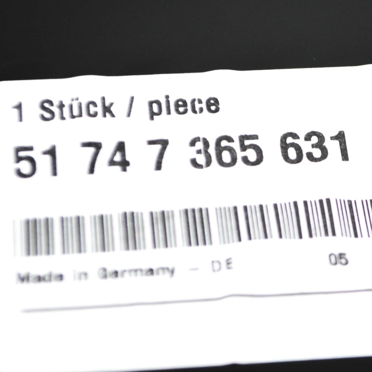 NEW BMW 7 G11 LEFT SIDE BRAKE AIR DUCT 51747365631 7365631 2016 ORIGINAL