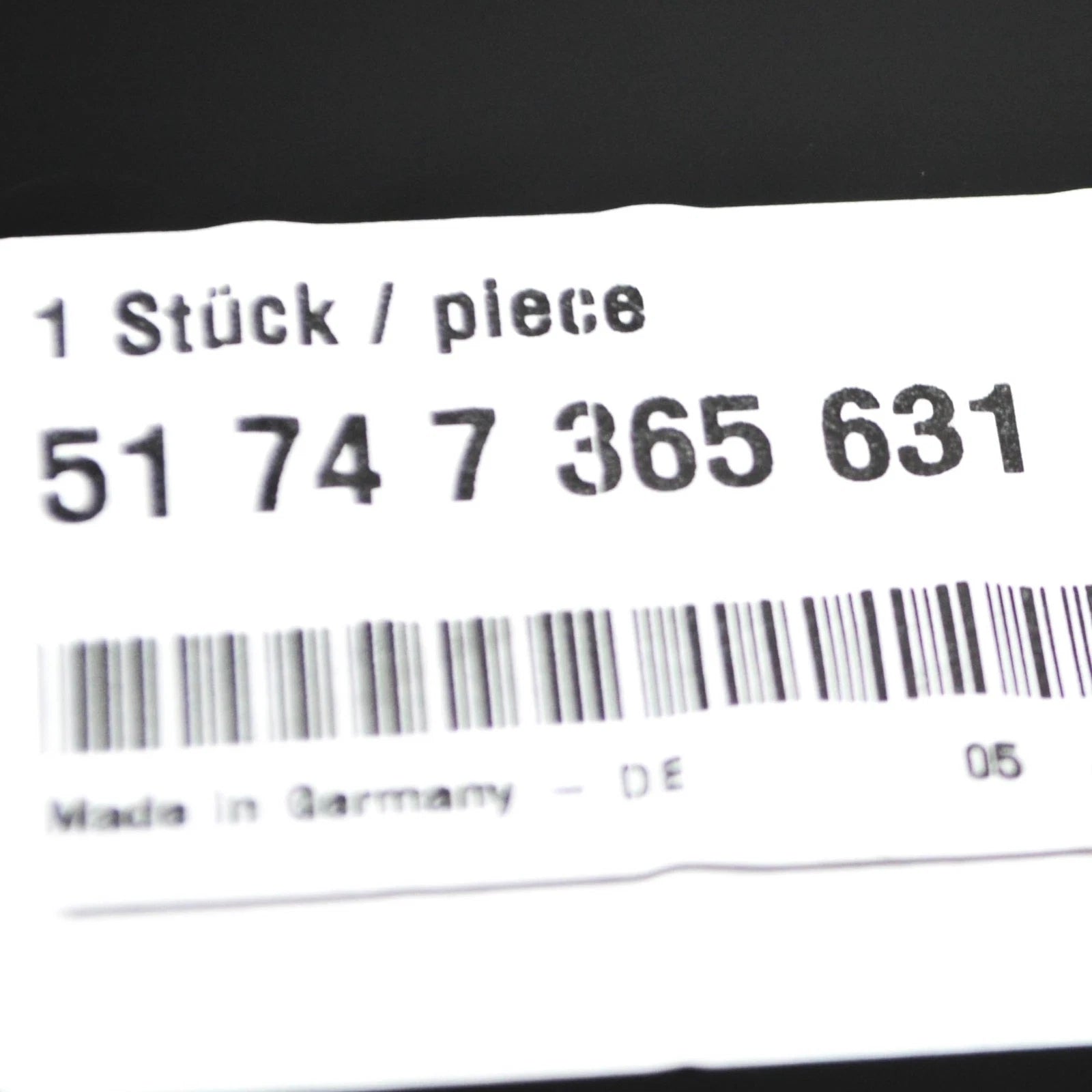 NEW BMW 7 G11 LEFT SIDE BRAKE AIR DUCT 51747365631 7365631 2016 ORIGINAL