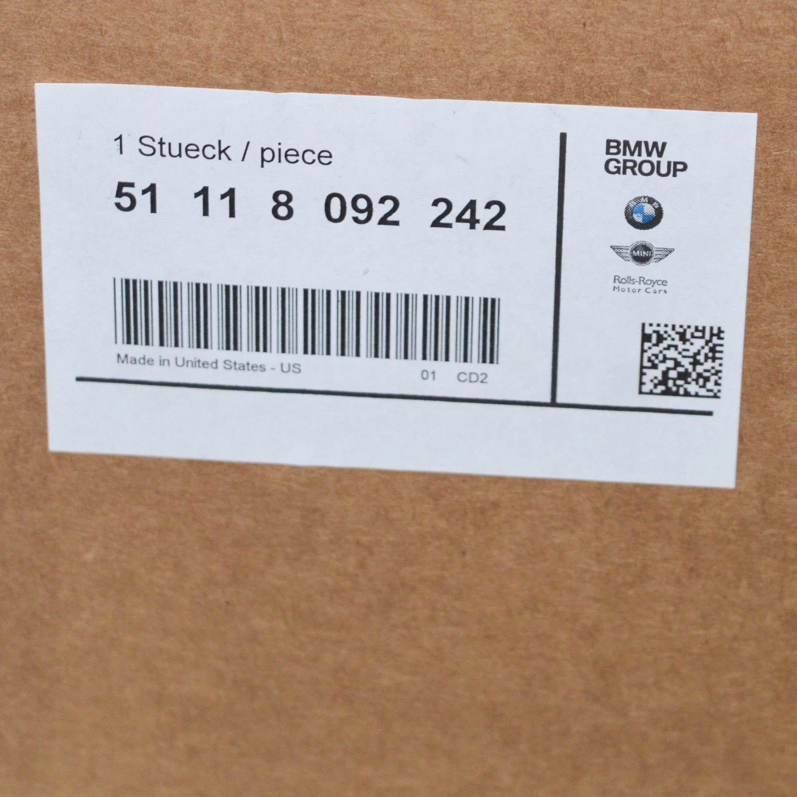 NEW BMW X6 G06 FRONT RIGHT WHEEL HOUSING COVER 51118092242 ORIGINAL