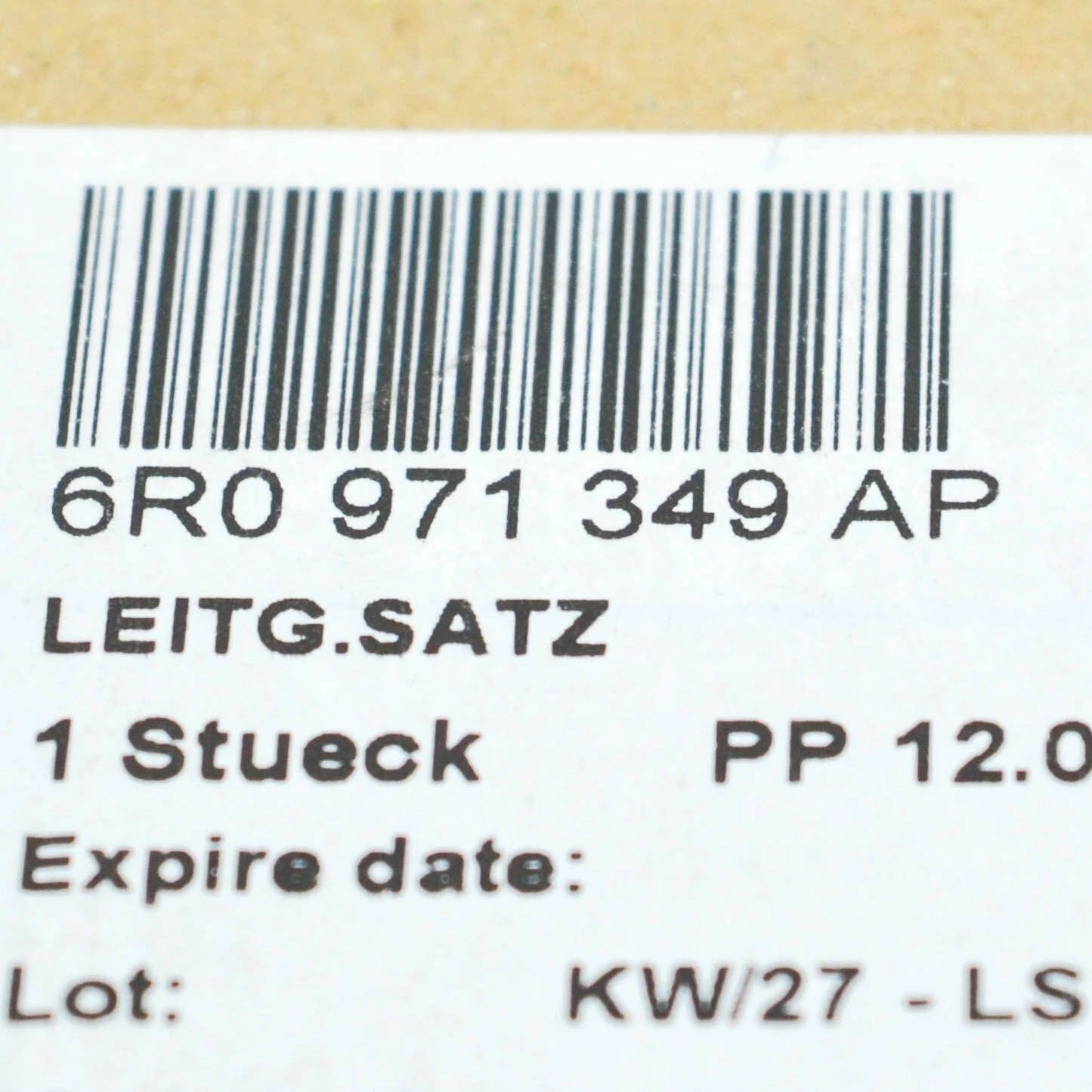 NEW VOLKSWAGEN POLO MK5 6R 6C ALTERNATOR WIRING CABLE LOOM 6R0971349AP ORIGINAL