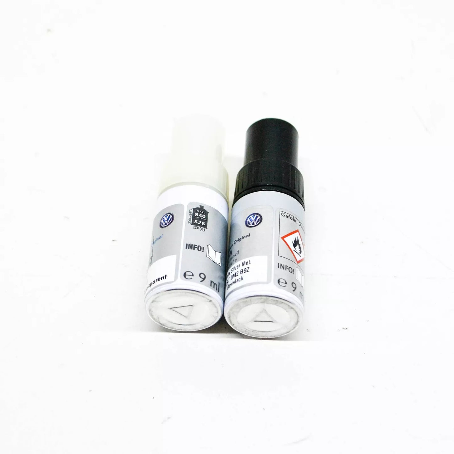 NEW VW AUDI WHITE SILVER METALLIC TOUCH UP PAINT SET LST0M2B9Z ORIGINAL