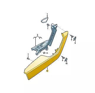 NEW VOLKSWAGEN PASSAT B8 FRONT LEFT DOOR CARD ARMREST 3G0867165ARY1
