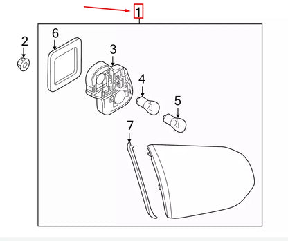 NEW VW GOLF VI 5K MK6 REAR INNER RIGHT TAILLIGHT 5K0945094AA ORIGINAL