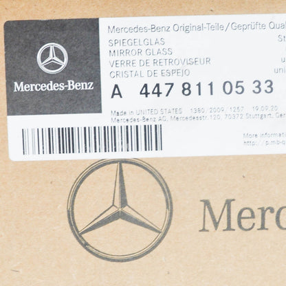NEW MERCEDES VITO MIXTO TOURER W447 BOX BUS MPV MIRROR GLASS A4478110533