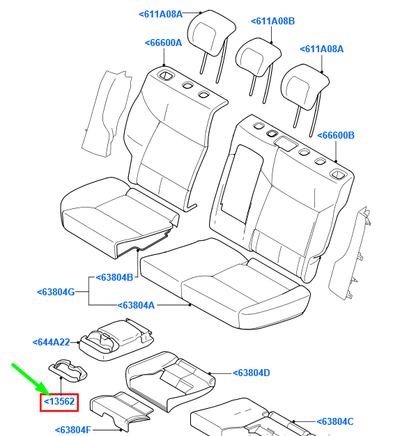 new ford mondeo mk3 rear seat arm rest cup holder panel 1486695 original