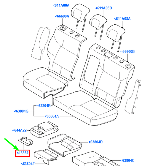 new ford mondeo mk3 rear seat arm rest cup holder panel 1486695 original