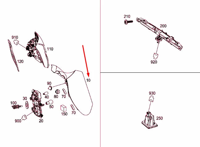NEW MERCEDES-BENZ GLA X156 REAR RIGHT TAIL LIGHT A1569062058 ORIGINAL