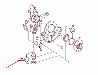 NEW MERCEDES-BENZ ML W163 FRONT BALL JOINR REPAIR KIT A1633300135 ORIGINAL