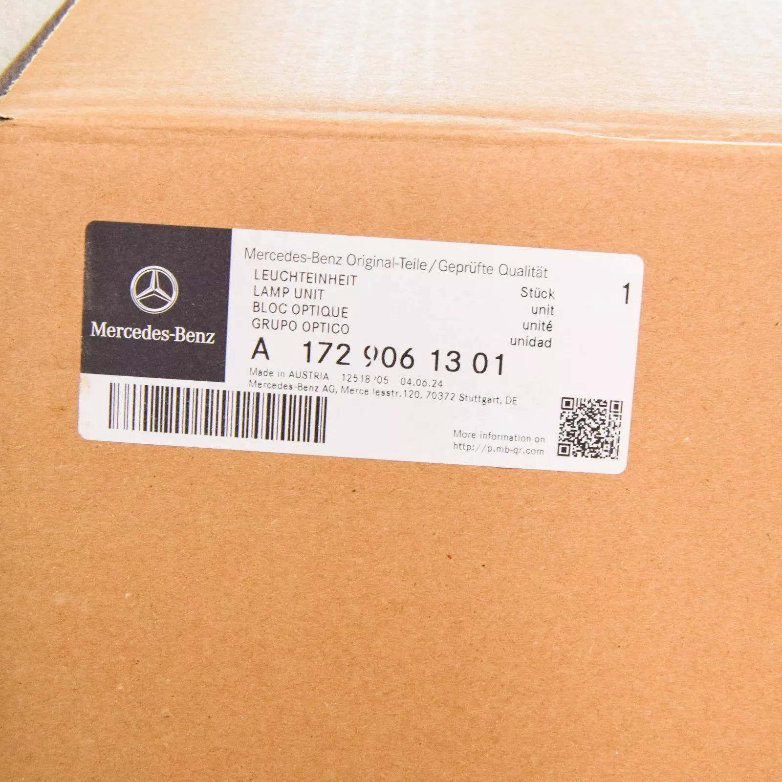 NEW MERCEDES-BENZ SLK R172 FRONT LEFT HEADLIGHT RHD A1729061301 ORIGINAL