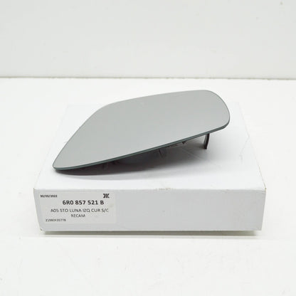 NEW VW UP 12 FRONT LEFT DOOR MIRROR GLASS RHD 6R0857521B ORIGINAL