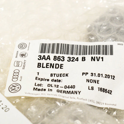 NEW VW CC TITANIUM SILVER PRINTED CENTRE CONSOLE TRIM 3AA863324BNV1 ORIGINAL