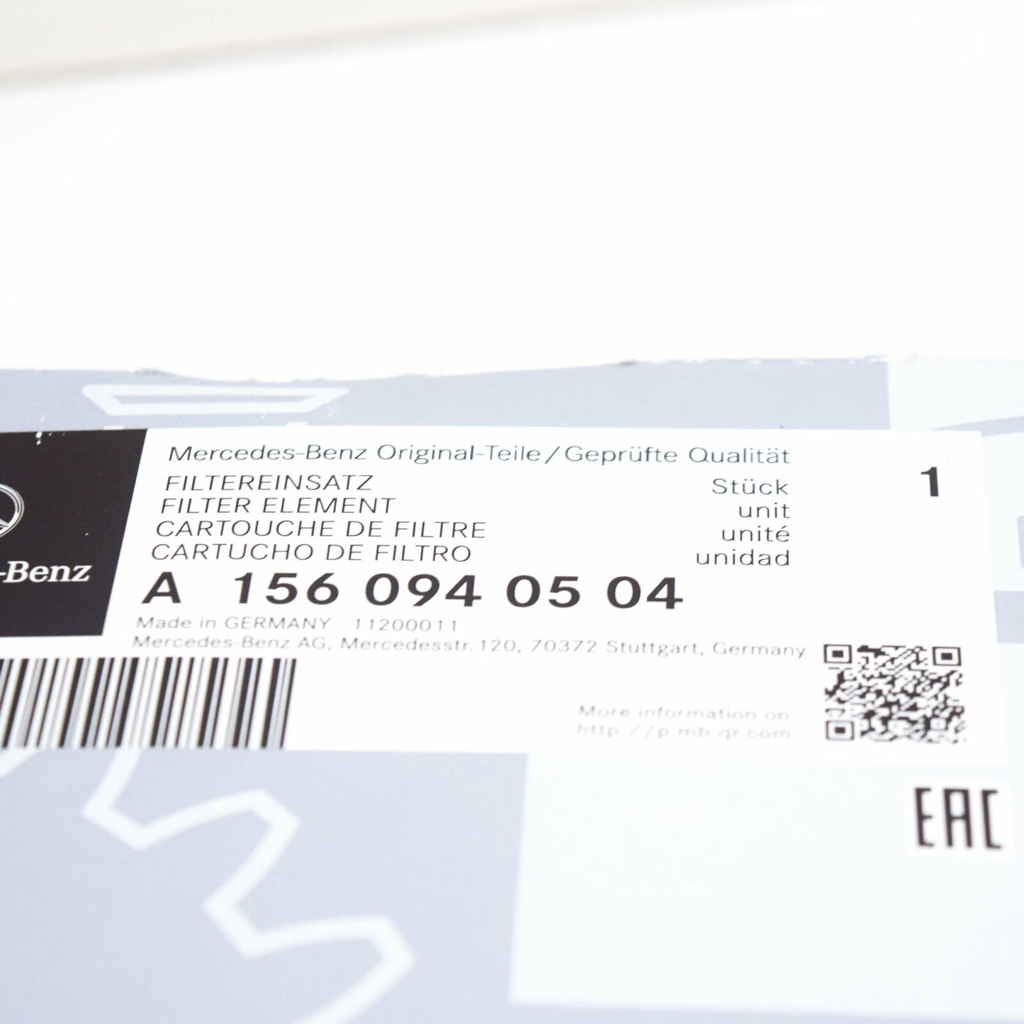 NEW MERCEDES-BENZ ML W164 AIR FILTER KIT A1560940504 ORIGINAL