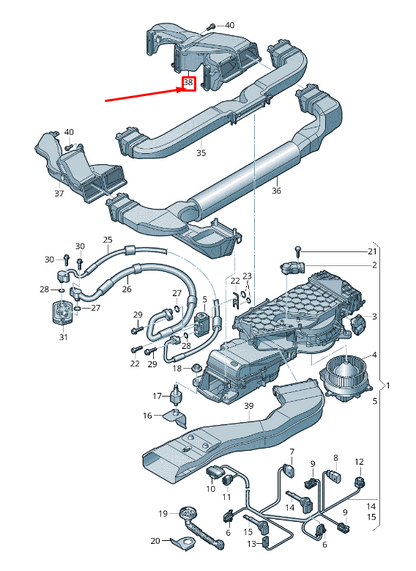 new audi a6 avant c7 dashboard center air guide rhd 4g2819389a original