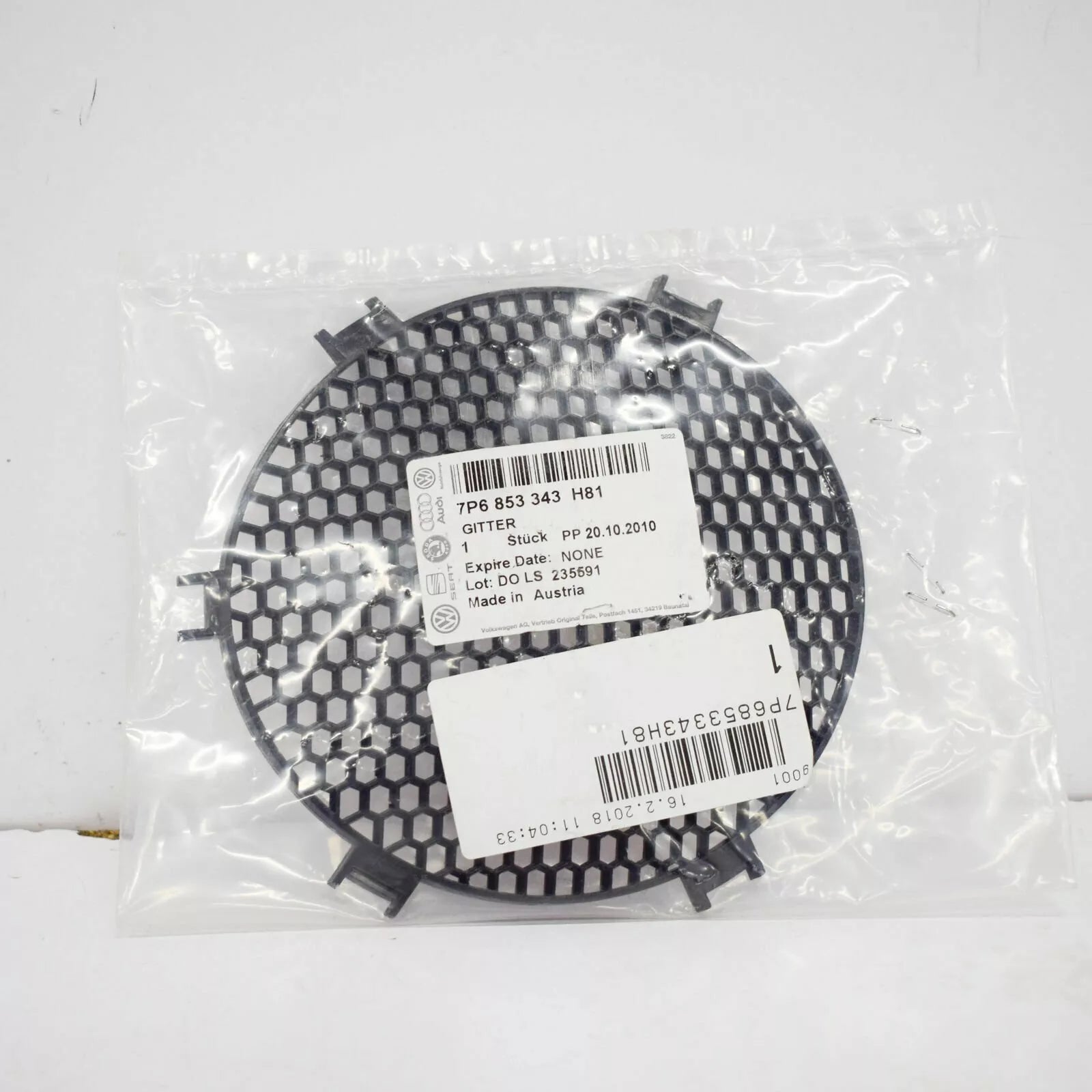 NEW VOLKSWAGEN SHARAN 7N EMBLEM MOUNT FRAME 7P6853343H81 ORIGINAL