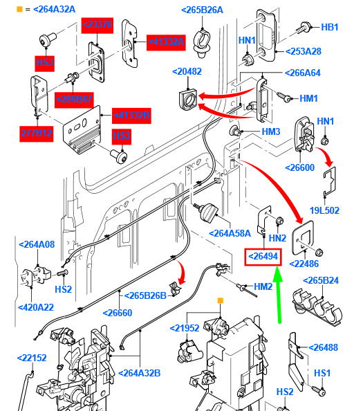 new ford transit mk3 sliding door right bracket 1496601 yc15-v26494-ac original