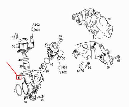 new mercedes-benz s c217 high-pressure pump drive housing a2780700330 original