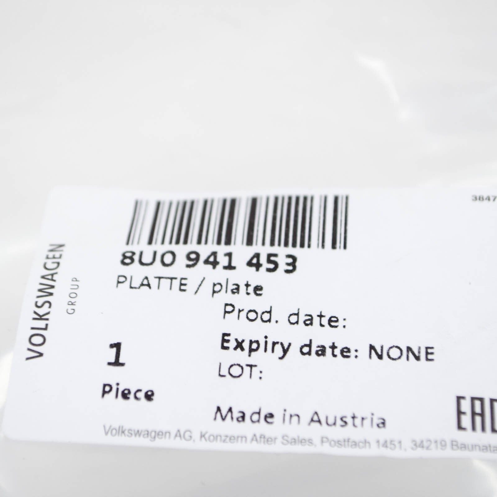 NEW AUDI Q3 8U FRONT LEFT HEADLIGHT HOLDER 8U0941453 2016 ORIGINAL